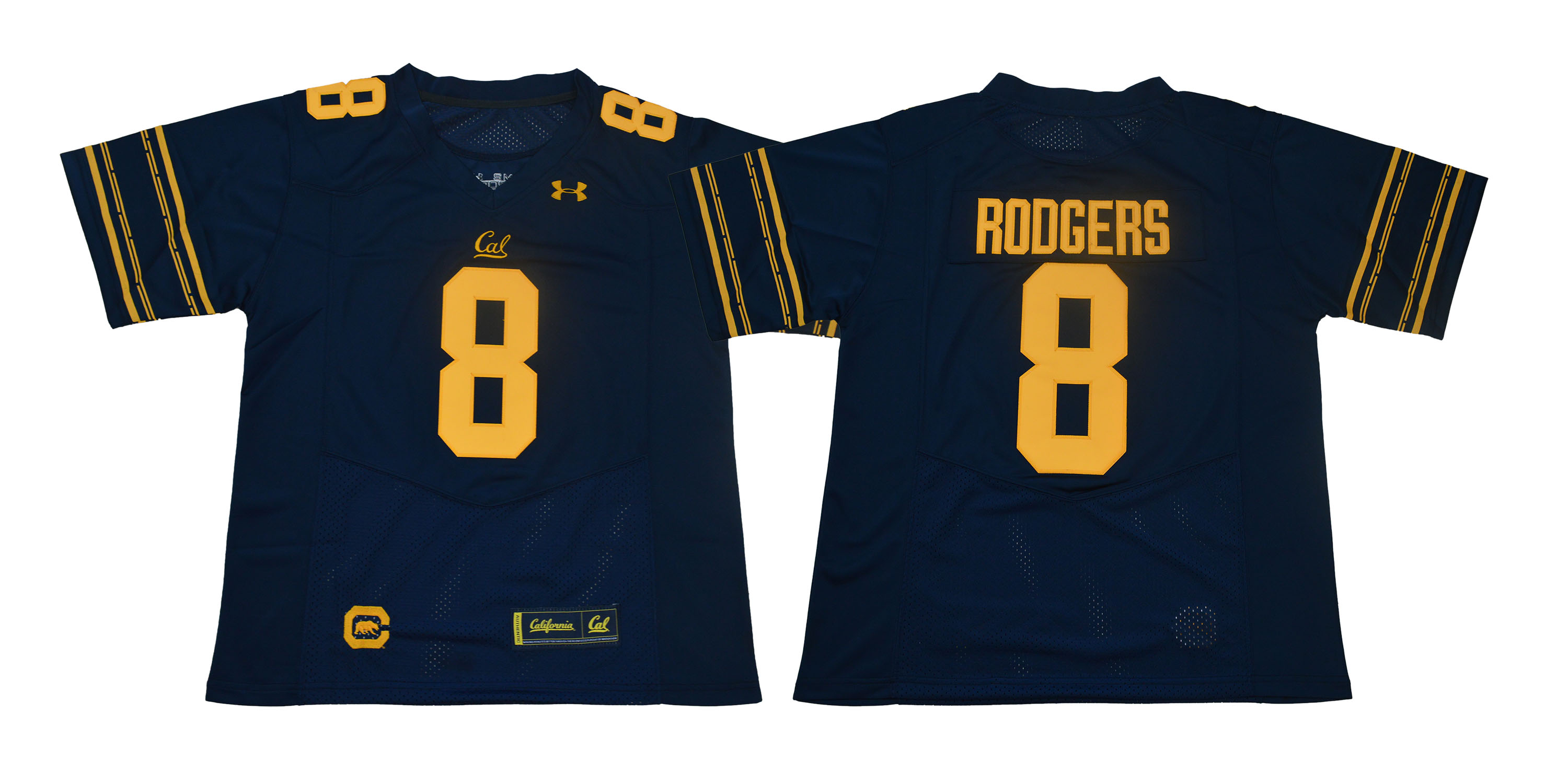 Men California Golden Bears 8 Rodgers dark blue Stitched NCAA Jersey
